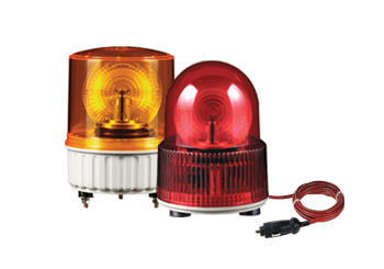 Do you have the product that Lens diameter is 125mm, LED revolving type, built-in Buzzer and mounting part is made in Magnet?