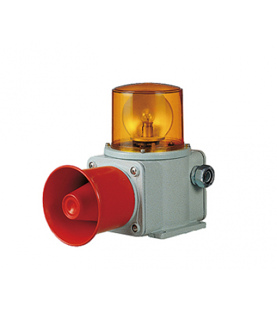 SHD-Bulb Revolving Warning light and Electric Horn Combination for Vessels and Heavy Industry Applications