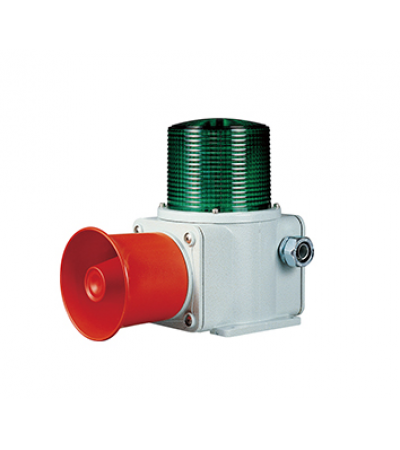 SHDL-Heavy-Duty LED Steady/Flashing Warning Light & Electric Horn Combination for Vessels and Heavy Industry Applications