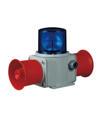 SHD2LR-Heavy-Duty LED Revolving Warning Light & Electric Horn Combination for Vessels and Heavy Industry Applications