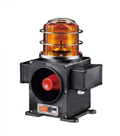 SCDFLR-LED Revolving Warning Light and Electric Horn Combination for Vessels and Heavy Industry Applications