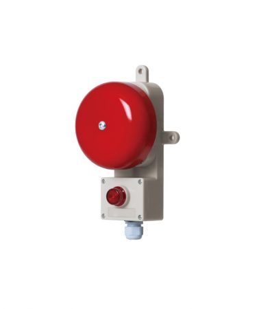 SAB130 – Heavy Duty Alarm Bell & Beacon Combinations for Marine and Heavy Industrial Applications Weatherproof Beacon Sounder / Audible & Visual Alarm Max.95dB