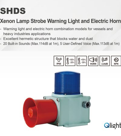 Weatherproof xenon strobe signal beacon and sounder combination for vessels and heavy industry applications